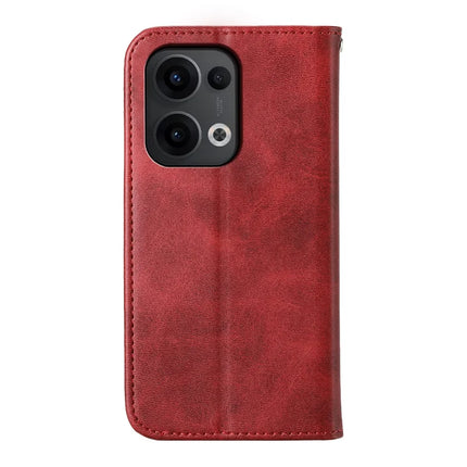 For Oppo Reno13 Pro 5G Case Calf Texture PU Leather Phone Cover with Wallet