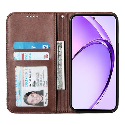 For Oppo Reno13 Pro 5G Case Calf Texture PU Leather Phone Cover with Wallet
