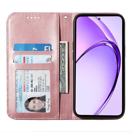 For Oppo Reno13 Pro 5G Case Calf Texture PU Leather Phone Cover with Wallet