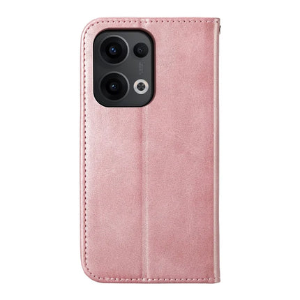 For Oppo Reno13 Pro 5G Case Calf Texture PU Leather Phone Cover with Wallet