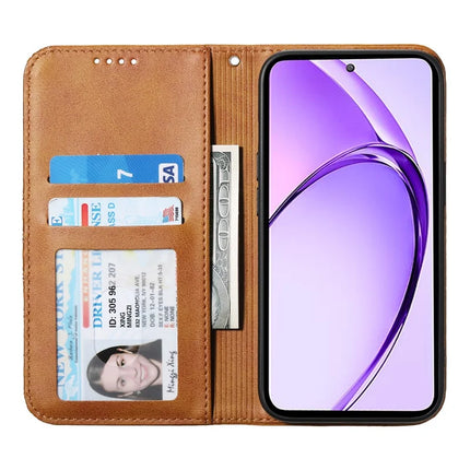 For Oppo Reno13 F 5G Case Calf Texture PU Leather Phone Cover with Wallet