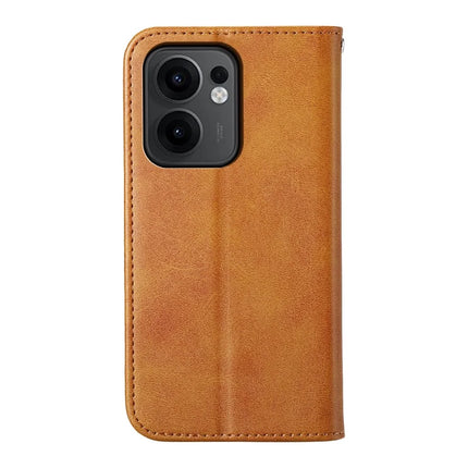 For Oppo Reno13 F 5G Case Calf Texture PU Leather Phone Cover with Wallet