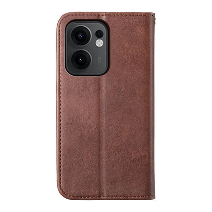 For Oppo Reno13 F 5G Case Calf Texture PU Leather Phone Cover with Wallet
