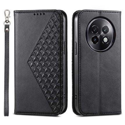 For Realme 13+ 5G Case Calf Texture PU Leather Phone Cover with Wallet - Black