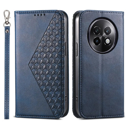 For Realme 13+ 5G Case Calf Texture PU Leather Phone Cover with Wallet - Blue