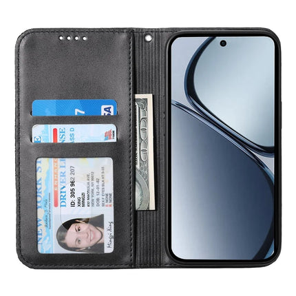 For Realme C75  /  V60 Pro Case Calf Texture PU Leather Phone Cover with Wallet