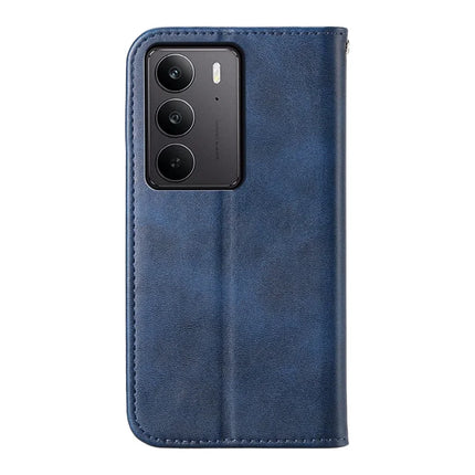 For Realme C75  /  V60 Pro Case Calf Texture PU Leather Phone Cover with Wallet
