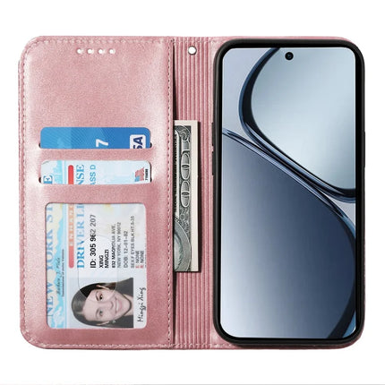 For Realme C75  /  V60 Pro Case Calf Texture PU Leather Phone Cover with Wallet