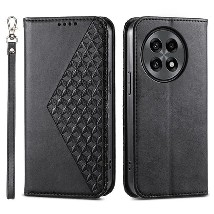 For OnePlus 13R 5G Case Calf Texture PU Leather Phone Cover with Wallet - Black