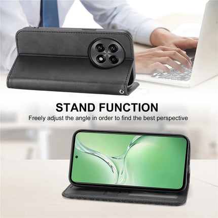 For OnePlus 13R 5G Case Calf Texture PU Leather Phone Cover with Wallet