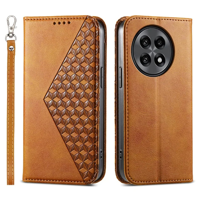 For OnePlus 13R 5G Case Calf Texture PU Leather Phone Cover with Wallet - Yellow