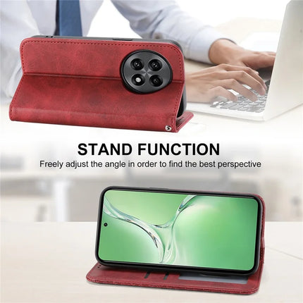 For OnePlus 13R 5G Case Calf Texture PU Leather Phone Cover with Wallet