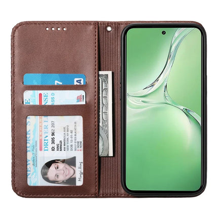 For OnePlus 13R 5G Case Calf Texture PU Leather Phone Cover with Wallet