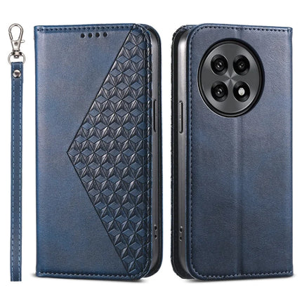 For OnePlus 13R 5G Case Calf Texture PU Leather Phone Cover with Wallet - Blue