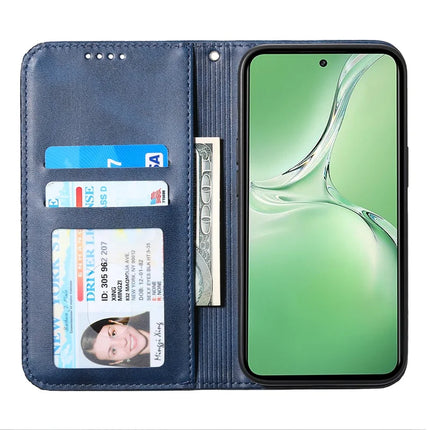 For OnePlus 13R 5G Case Calf Texture PU Leather Phone Cover with Wallet