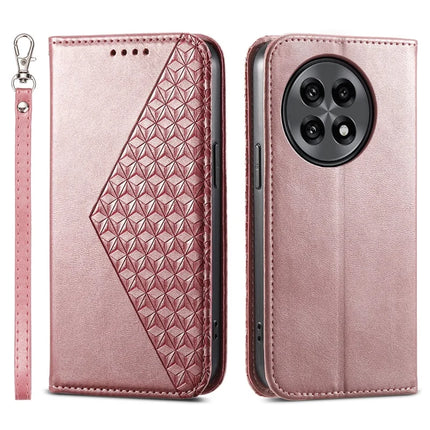 For OnePlus 13R 5G Case Calf Texture PU Leather Phone Cover with Wallet - Rose Gold