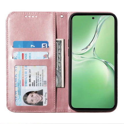 For OnePlus 13R 5G Case Calf Texture PU Leather Phone Cover with Wallet