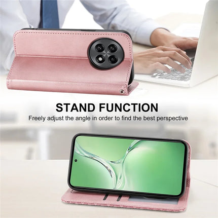 For OnePlus 13R 5G Case Calf Texture PU Leather Phone Cover with Wallet