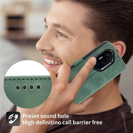 DIERFENG DF-03 For Honor 300 Pro / 300 Ultra Leather Case Lines Imprint Wallet Phone Cover
