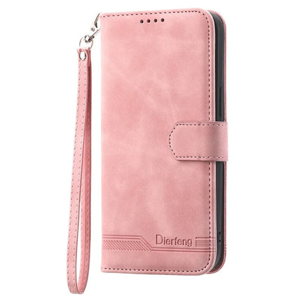 DIERFENG DF-03 For Honor Magic7 Lite 5G / X9c 5G / X60 Pro 5G Leather Case Lines Imprint Wallet Phone Cover