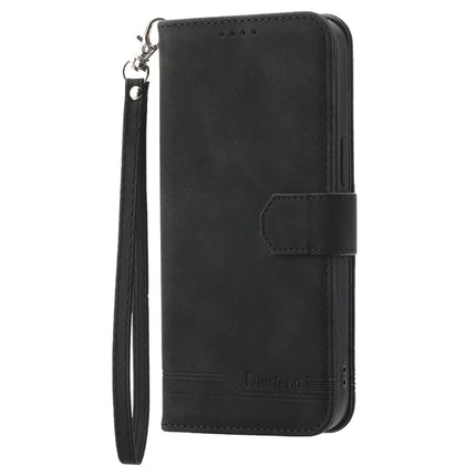 DIERFENG DF-03 For OnePlus 13R 5G Leather Case Lines Imprint Wallet Phone Cover