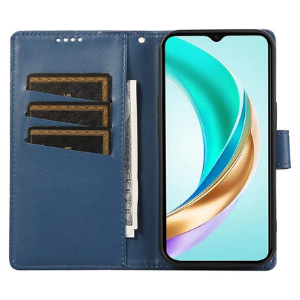 DF-06 For Motorola Moto G15 4G Phone Case Line Imprint Leather Wallet Cover