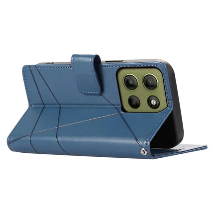 DF-06 For Motorola Moto G15 4G Phone Case Line Imprint Leather Wallet Cover
