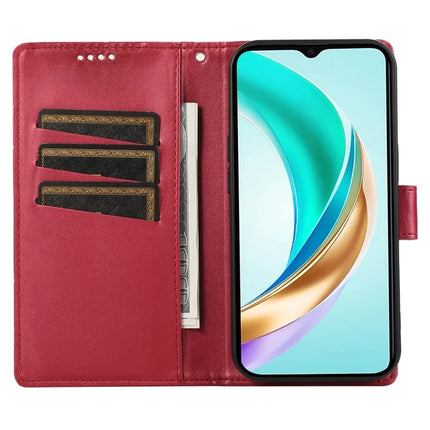 DF-06 For Motorola Moto G15 4G Phone Case Line Imprint Leather Wallet Cover