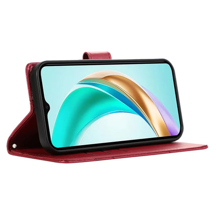DF-06 For Motorola Moto G15 4G Phone Case Line Imprint Leather Wallet Cover