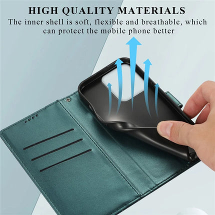 DF-06 For Motorola Moto G15 4G Phone Case Line Imprint Leather Wallet Cover