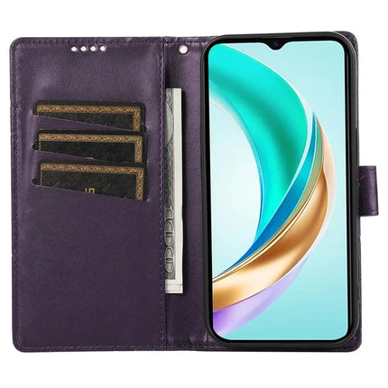 DF-06 For Motorola Moto G15 4G Phone Case Line Imprint Leather Wallet Cover