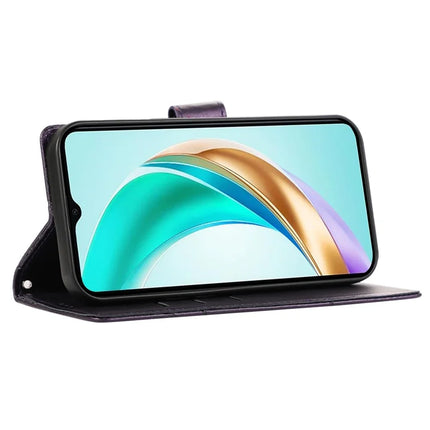DF-06 For Motorola Moto G15 4G Phone Case Line Imprint Leather Wallet Cover