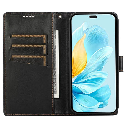 DF-06 For Oppo Reno13 Pro 5G Phone Case Line Imprint Leather Wallet Cover