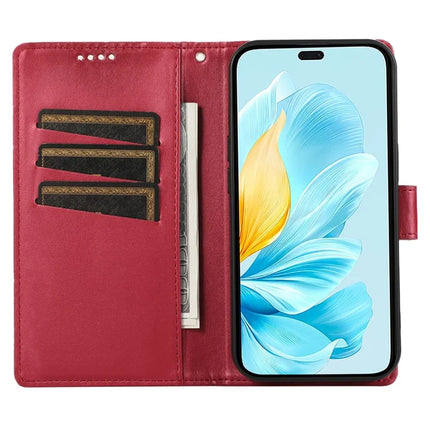 DF-06 For Oppo Reno13 Pro 5G Phone Case Line Imprint Leather Wallet Cover
