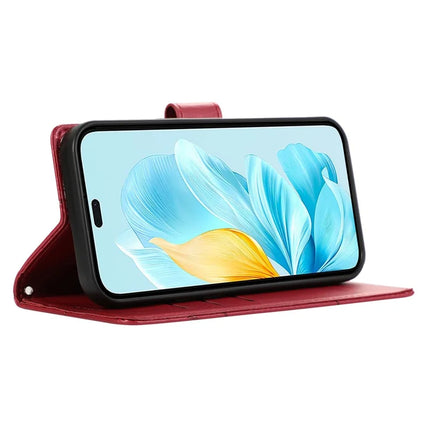 DF-06 For Oppo Reno13 Pro 5G Phone Case Line Imprint Leather Wallet Cover