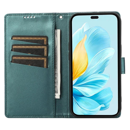 DF-06 For Oppo Reno13 Pro 5G Phone Case Line Imprint Leather Wallet Cover
