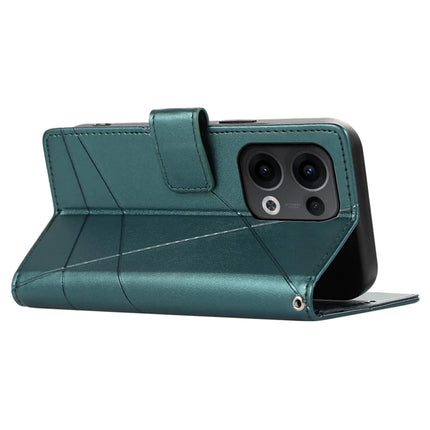 DF-06 For Oppo Reno13 Pro 5G Phone Case Line Imprint Leather Wallet Cover