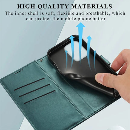 DF-06 For Oppo Reno13 Pro 5G Phone Case Line Imprint Leather Wallet Cover