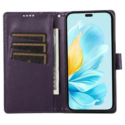 DF-06 For Oppo Reno13 Pro 5G Phone Case Line Imprint Leather Wallet Cover