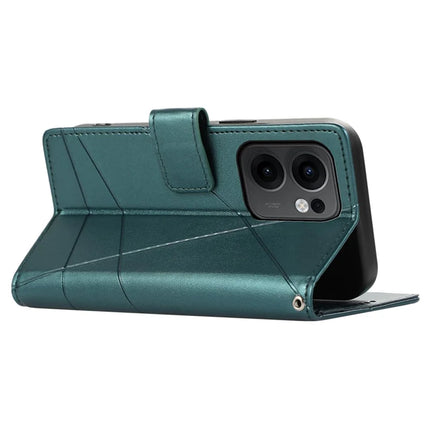 DF-06 For Oppo Reno13 F 5G Phone Case Line Imprint Leather Wallet Cover