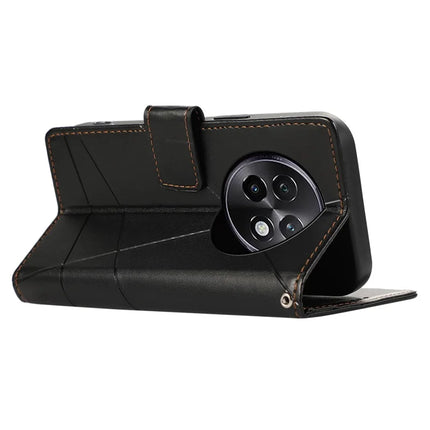 DF-06 For Realme 13+ 5G / 13 Pro 5G (China) Phone Case Line Imprint Leather Wallet Cover