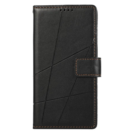 DF-06 For Realme 13+ 5G / 13 Pro 5G (China) Phone Case Line Imprint Leather Wallet Cover