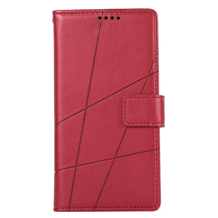 DF-06 For Realme 13+ 5G / 13 Pro 5G (China) Phone Case Line Imprint Leather Wallet Cover