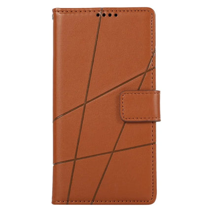 DF-06 For Realme 13+ 5G / 13 Pro 5G (China) Phone Case Line Imprint Leather Wallet Cover