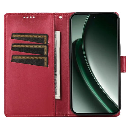 For Realme V60 Pro / C75 Phone Case Line Imprint Leather Wallet Cover