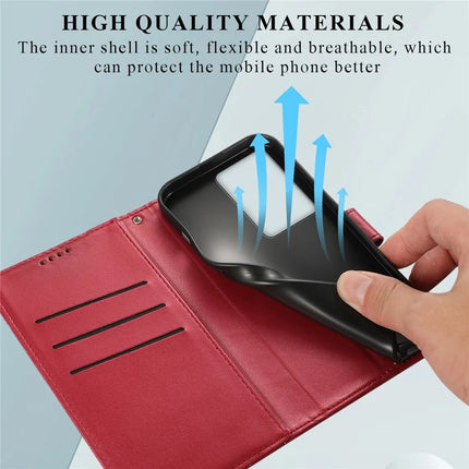 For Realme V60 Pro / C75 Phone Case Line Imprint Leather Wallet Cover