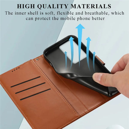 For Realme V60 Pro / C75 Phone Case Line Imprint Leather Wallet Cover