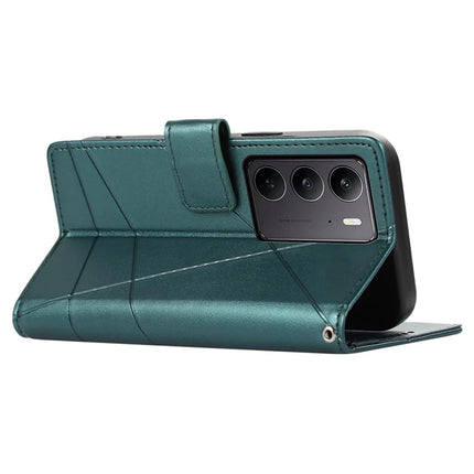 For Realme V60 Pro / C75 Phone Case Line Imprint Leather Wallet Cover