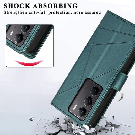 For Realme V60 Pro / C75 Phone Case Line Imprint Leather Wallet Cover