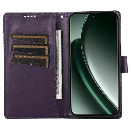 For Realme V60 Pro / C75 Phone Case Line Imprint Leather Wallet Cover